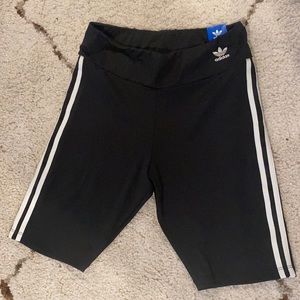 Adidas high rise biker shorts